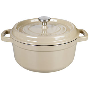 [芝麻色]出口日本珐琅锅铸铁锅炖锅汤锅家用不粘燃气灶电磁炉锅具