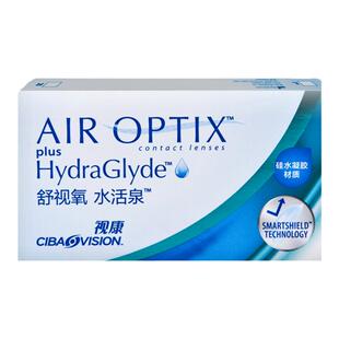 爱尔康视康舒视氧水活泉月抛盒1片隐形近视眼镜硅水凝胶隐型sk