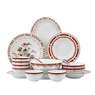 景德镇官方陶瓷无铅釉中餐具散件个人专用中式家用饭碗盘子结婚礼