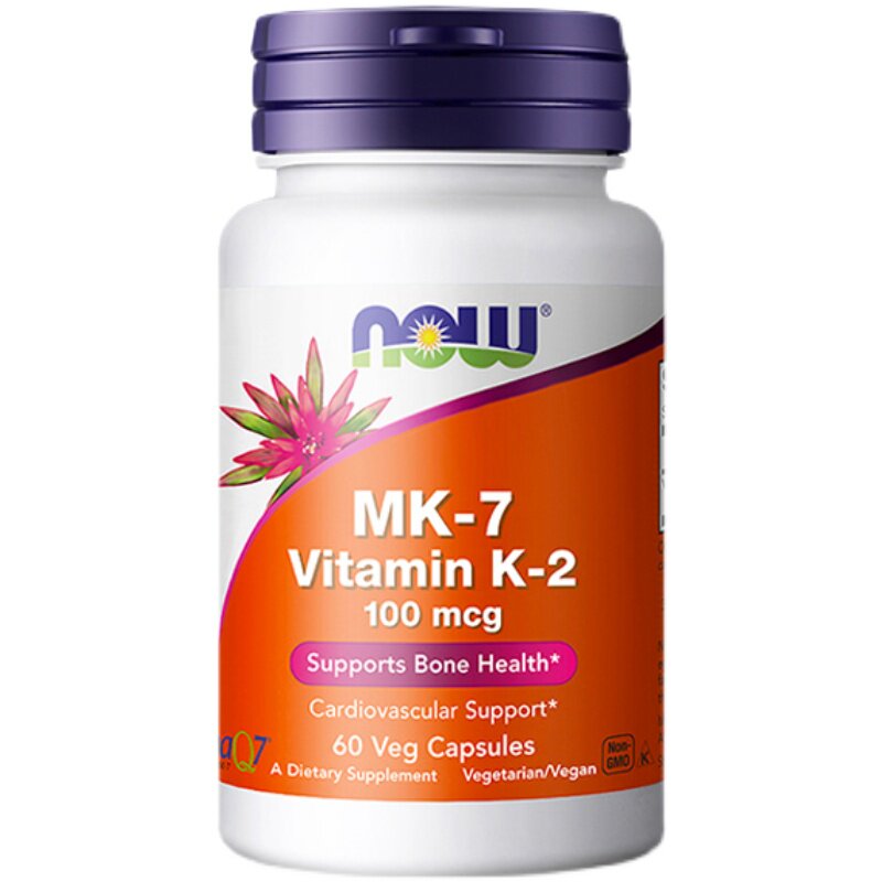 美国原装进口now foods诺奥维生素K2胶囊100mcg60粒MK-7