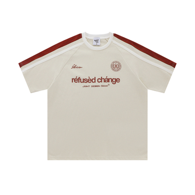 Faith美式潮牌三条杠270G短袖T恤