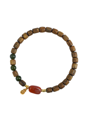 山川心语五行补木火沉香南红手串