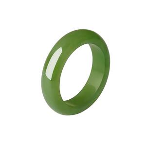 周大生和田碧玉戒指玉石情侣款两戴平安玉环吊坠送生日礼物送女友