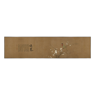宋代美学金箔画中国风花鸟茶室书房背景墙高端民宿包房新中式挂画
