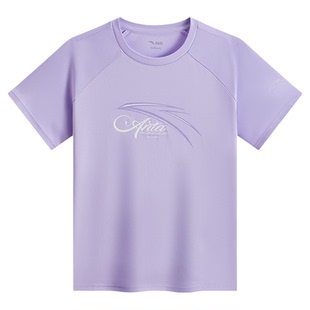 安踏儿童女童装短袖T恤衫2026夏装新款运动速干衣女孩运动上衣