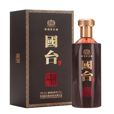 国台匠传陈酿酒酱香型53度500ml 礼盒装大曲酱香型白酒