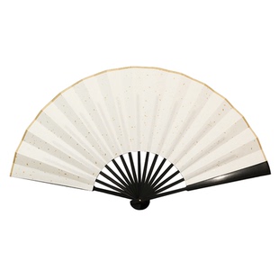 宣纸折扇空白扇子绘画扇男中国风古风纸扇白色纸扇面白书法男定制