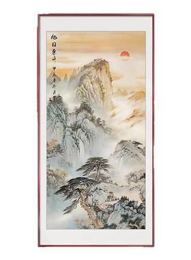 良木山水画新中式支持定制