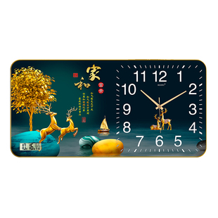 2025新款钟表挂钟客厅装饰画日历电子钟家用时尚餐厅万年历时钟