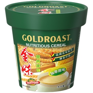 【告别洗杯】金味加萃原味/面包脆片杯装麦片懒人早餐代餐饱腹