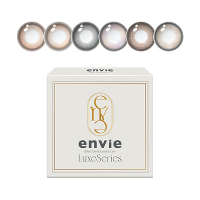 【新品上市】envie美瞳日抛2片试戴片鎏金系列绿色紫色隐形眼镜