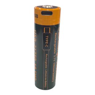USB 21750 适用菲尼克斯C7强光手电筒锂电池 type-c 5V充电 21700