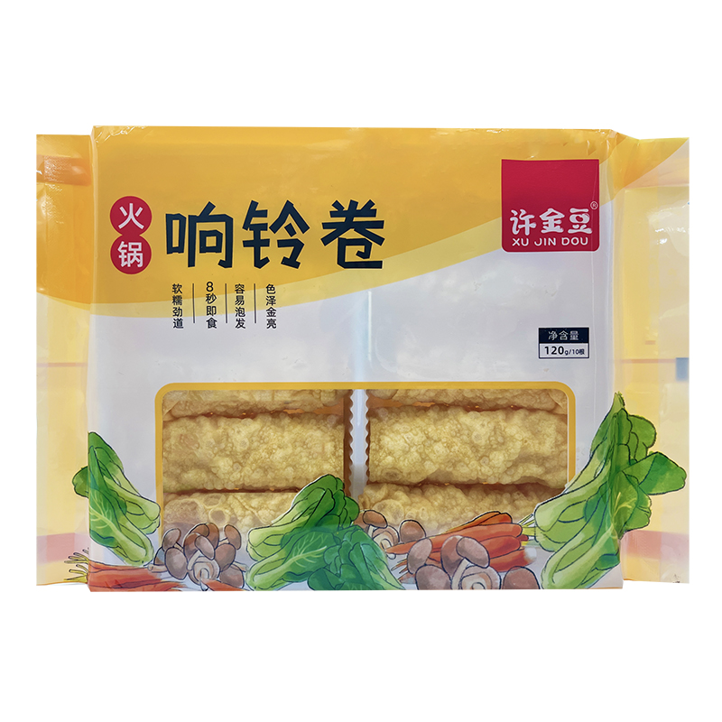 火锅响铃卷油炸豆制品油炸腐竹火锅麻辣烫螺蛳粉商用食材