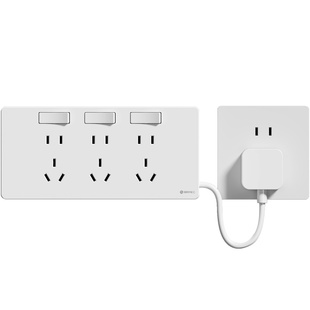 86型扩展接线板带指示灯明装家用多孔位免接线独立分控插座转换器