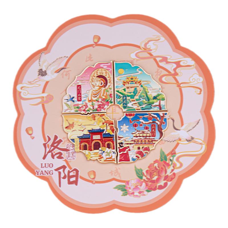 洛阳四季冰箱贴金属磁贴