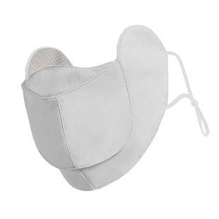 solosunny防晒口罩女防紫外线冰丝开口透气喝水防晒面罩2026新款