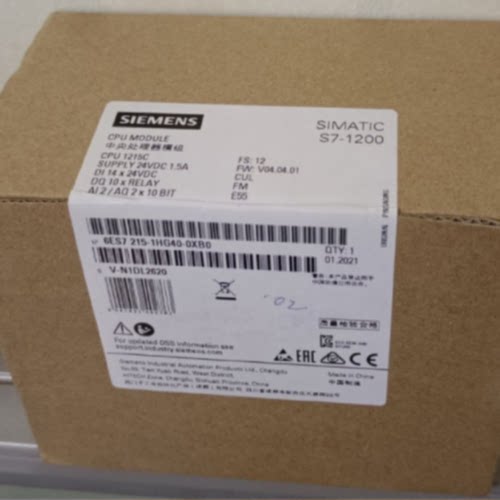 议价6ES7215-1HG40-0XB0西门子S7-1200紧凑型CPU模块6ES72151HG40
