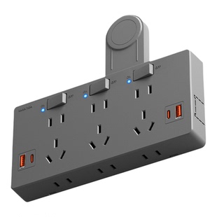 免布线扩展转换插座明装家用多孔位大功率带指示灯电源插座转换器