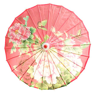 油纸伞防雨中国风古典牡丹荷花伞江南烟雨旗袍秀舞蹈拍戏道具装饰