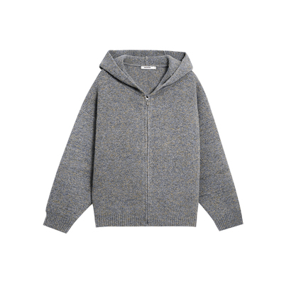 BODYDREAM BM马海毛连帽毛衣外套男士冬季复古休闲宽松长袖针织衫