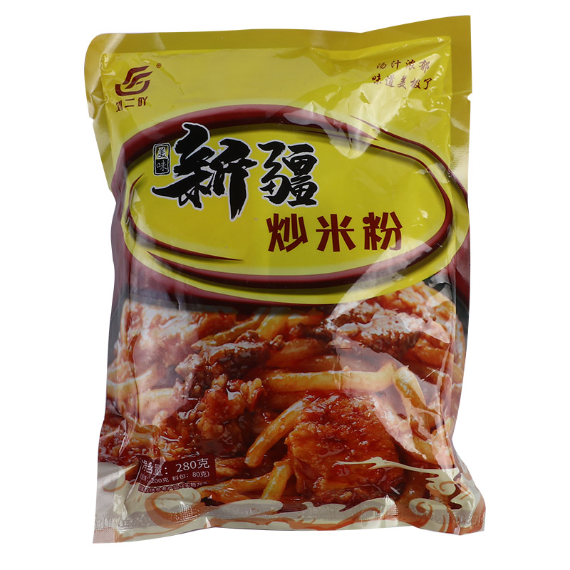 刘二吖新疆爆辣炒米粉正宗美食小吃网红袋装粗粉炒米粉特产