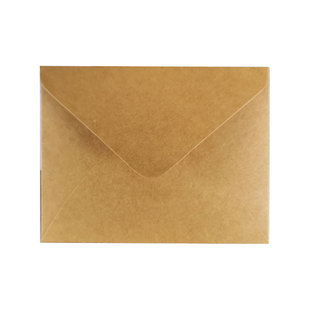 可定制印刷烫金小号牛皮纸白色菱形情书会员卡高档西式小信封厚