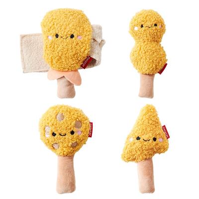 【petstar_炸鸡拼盘】狗狗发声毛绒玩具漏食幼犬猫咪自嗨解闷响纸