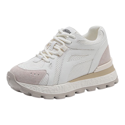 内增高8CM德训鞋女2026新款春季爆款百搭厚底休闲运动透气阿甘鞋