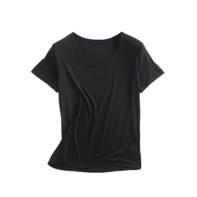 莫代尔棉T恤冰丝修身打底薄款