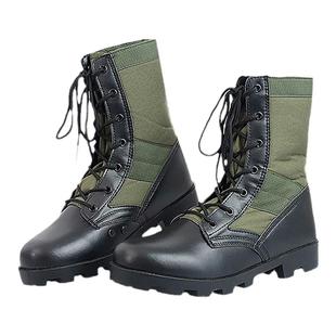 绿靴帮老学校巴拿马底靴沙漠靴 国产军迷 黑鹰坠落造型 格林纳达