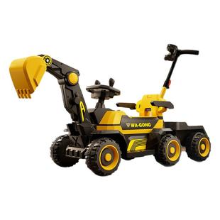 儿童挖掘机玩具车可坐人男孩遥控电动挖土机可坐大型号工程车勾机