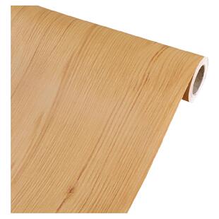 木纹贴纸衣橱柜浅黄拼木柜门仿木家具翻新贴墙纸自粘PVC防水贴纸