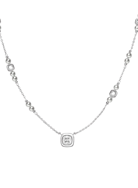 HEFANG星光方糖长项链轻奢简约