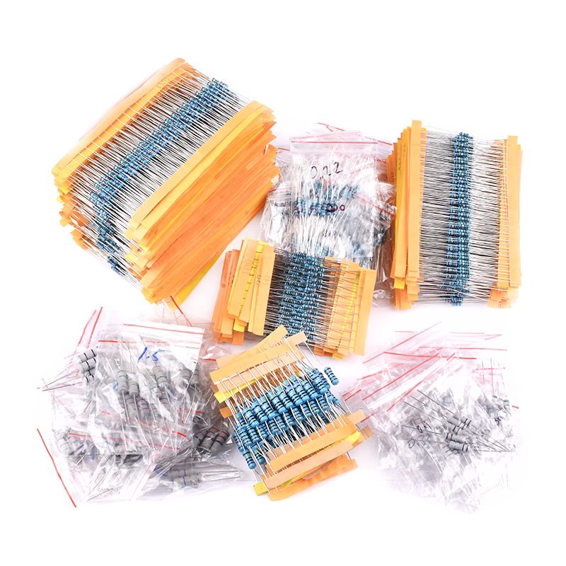 1/4W金属膜电阻包1/2W1W2W3W5W直插电子元件包30/41/130种1%常用