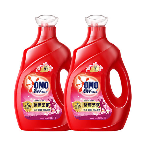 【百补】奥妙馨香柔护3合1洗衣液持久留香护衣草本除菌柔软家庭用