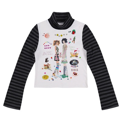 coconut系列 leele*niptong沙滩星星情侣长袖t恤