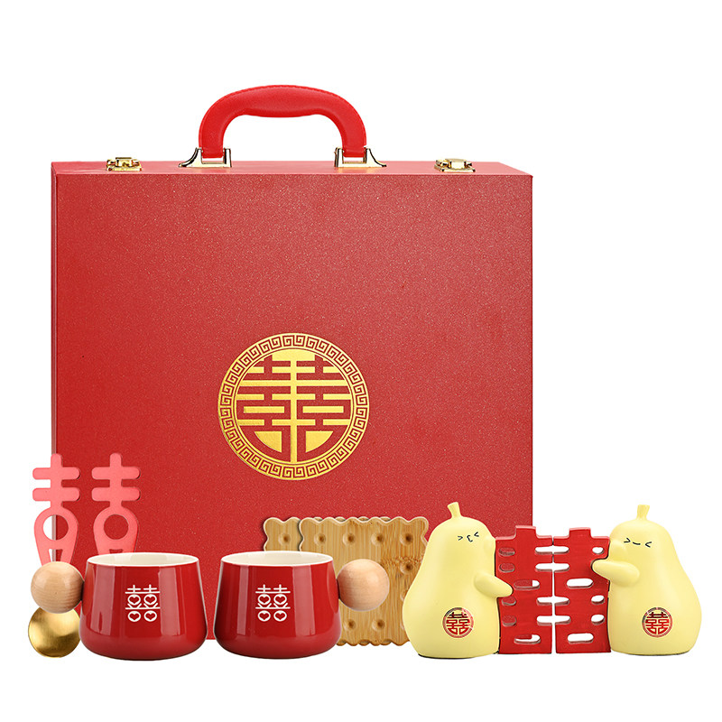 结婚礼物送新人新娘实用咖啡杯子套装新婚礼品送闺蜜姐妹创意摆件