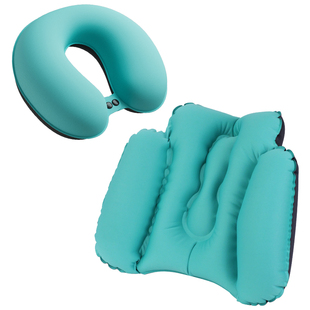 坐飞机睡觉神器腰垫充气u型枕长途高铁二等座旅行便携腰枕护颈枕