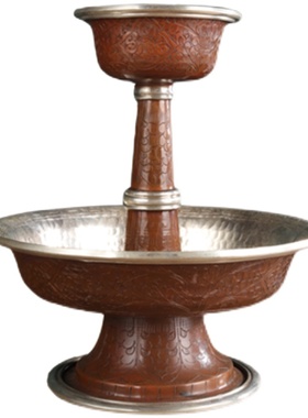 尼泊尔手工艺锤纹藏传佛前供杯