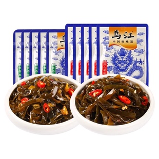 乌江海带丝开袋即食小包装70克野山椒麻辣味凉拌海带丝佐餐下饭菜