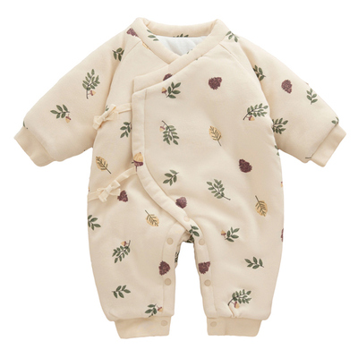 新生婴儿秋冬季连体衣外出服