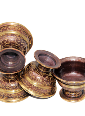 佛堂桌面摆件供水碗尼泊尔纯手工