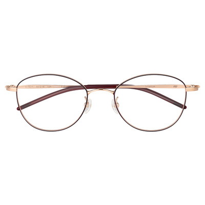 9999日本纯钛金属简约圆框眼镜架