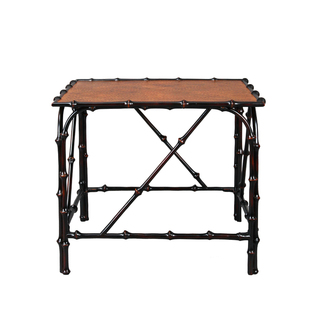 筇竹方桌大漆竹编泡茶桌新中式家具茶台客厅茶几方凳仿古竹桌椅