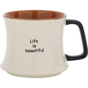 原创咖啡杯陶瓷简约马克杯女生高颜值喝水杯子女士礼盒家用早餐杯