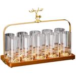 高档轻奢水晶玻璃二两白酒杯套装家用中式一两杯金山分酒器酒具