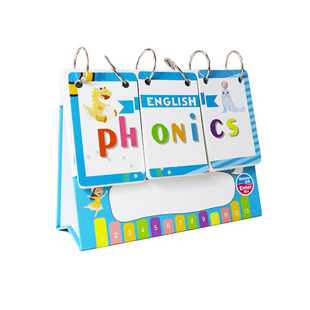 phonics自然拼读台历翻翻卡英语教学教具单词记忆神器音标卡片
