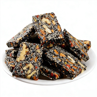 央妈推荐黑芝麻枣泥血糯米核桃糕南枣芝麻红枣核桃糕老人常吃零食