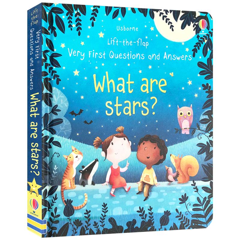 英文原版科普认知翻翻书：星星是什么？Usborne  Questions and Answers: What are Stars?问与答系列纸板书绘本