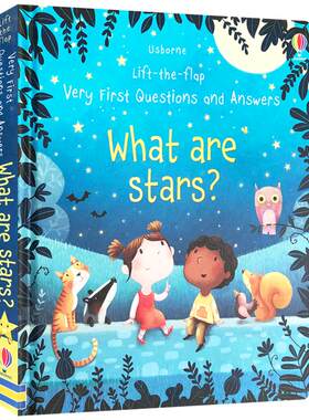 英文原版科普认知翻翻书：星星是什么？Usborne  Questions and Answers: What are Stars?问与答系列纸板书绘本